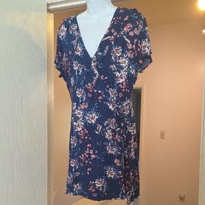 Xhilaration Navy Floral Dress